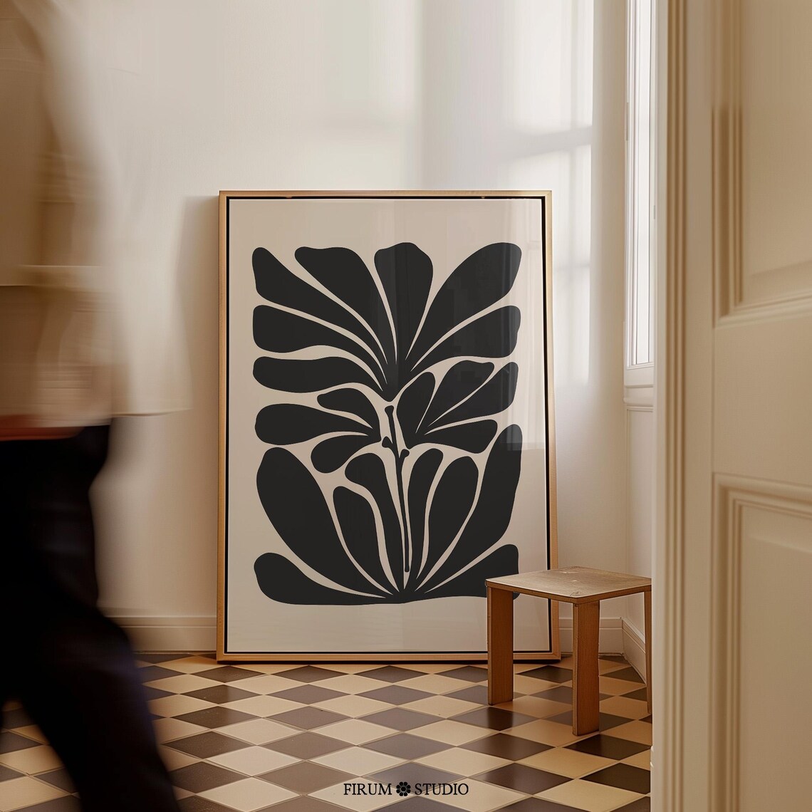 Moody Botanical Abstract Floral Art Print
