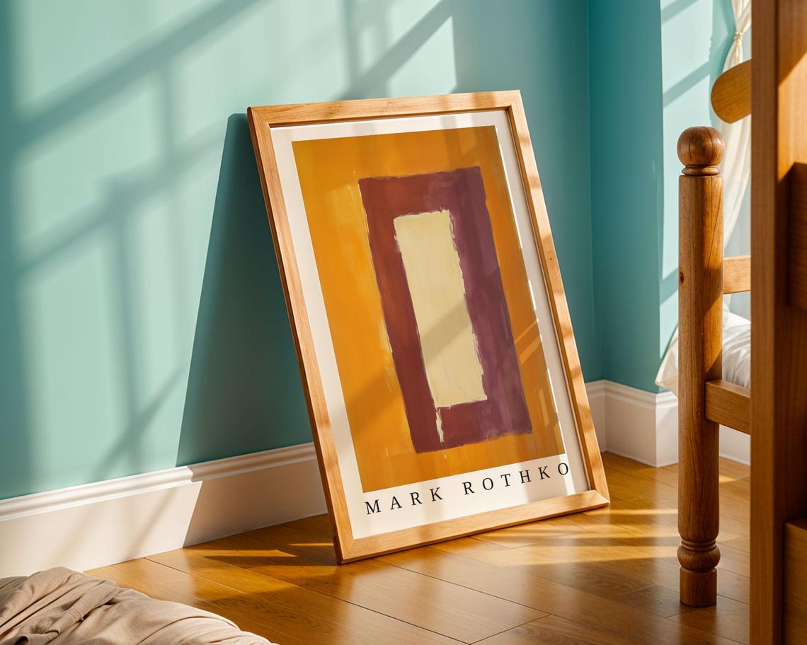 Mark Rothko Poster Abstract Expressionism Color Field Print Mark Rothko Print Modern Abstract Museum Poster Modern Wall Decor - Image 3