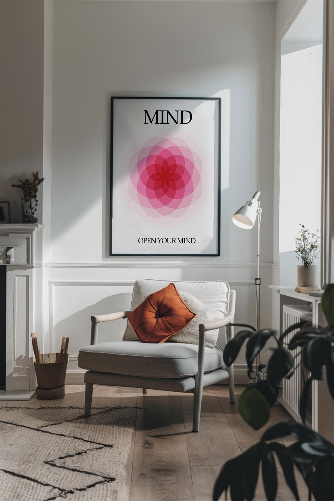 Nourish Your Body Gradient Mandala Minimalist Wellness Mindset Poster - Image 2