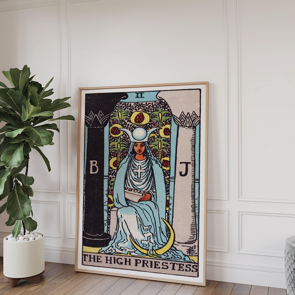 Tarot Cards Rider Waite, The High Priestess Art Print - Image 5