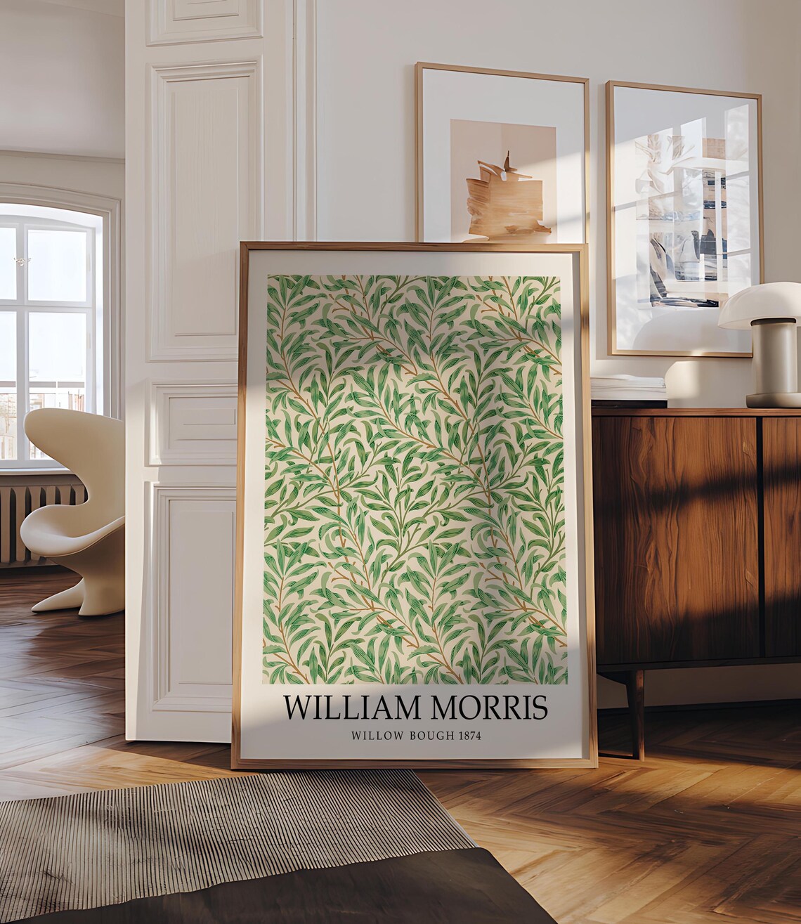 William Morris Botanical Design, Vintage Pattern Art Print - Image 3