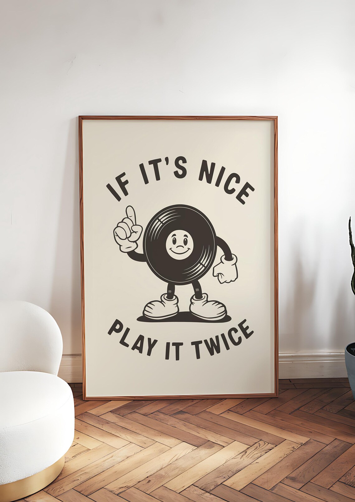 Retro Groovy Record Player Art Print, Vintage - Image 2