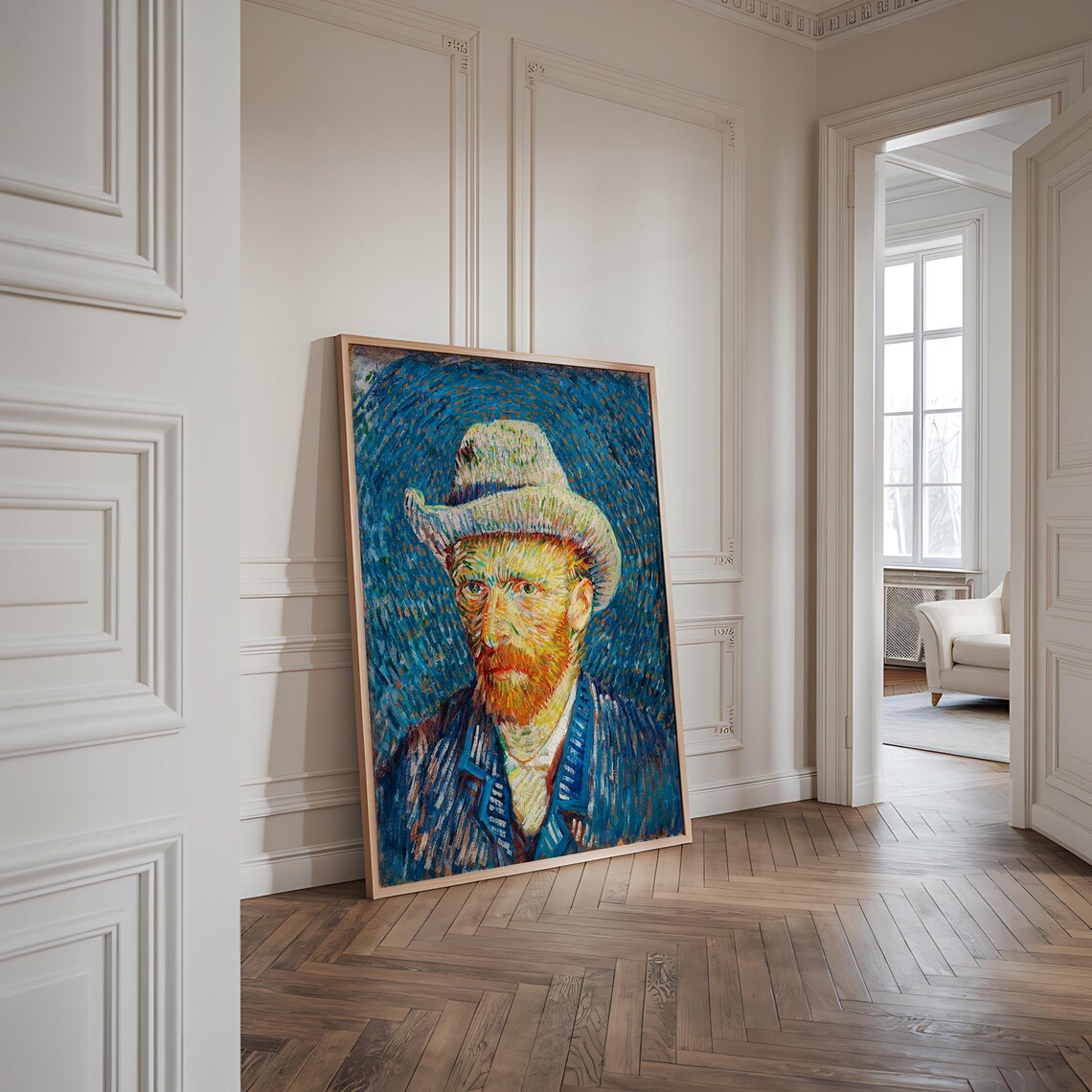 Van Gogh Self Portrait With Grey Felt Hat - Image 4
