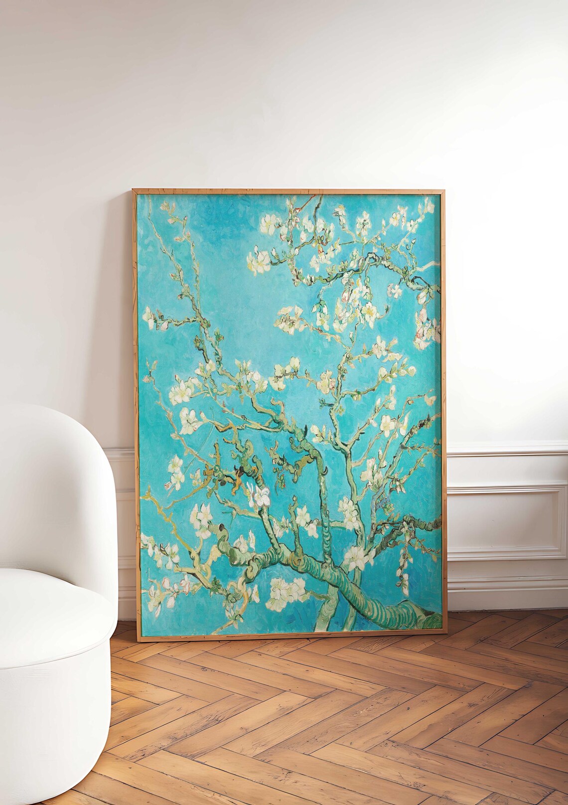 Van Gogh Blossoming Almond Tree, Floral Art Print - Image 4