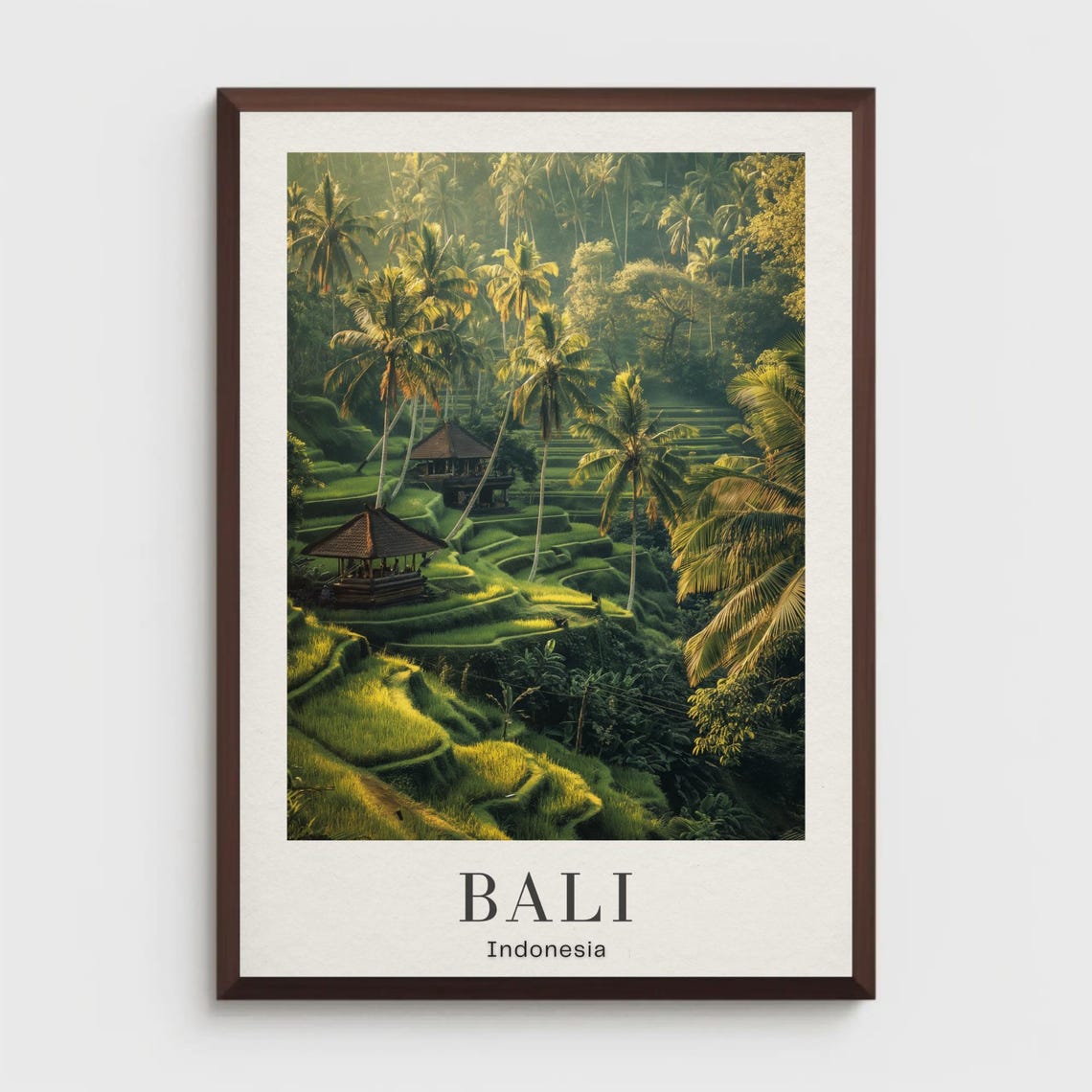 Bali Travel Poster Print Vibrant Indonesian Wall Art