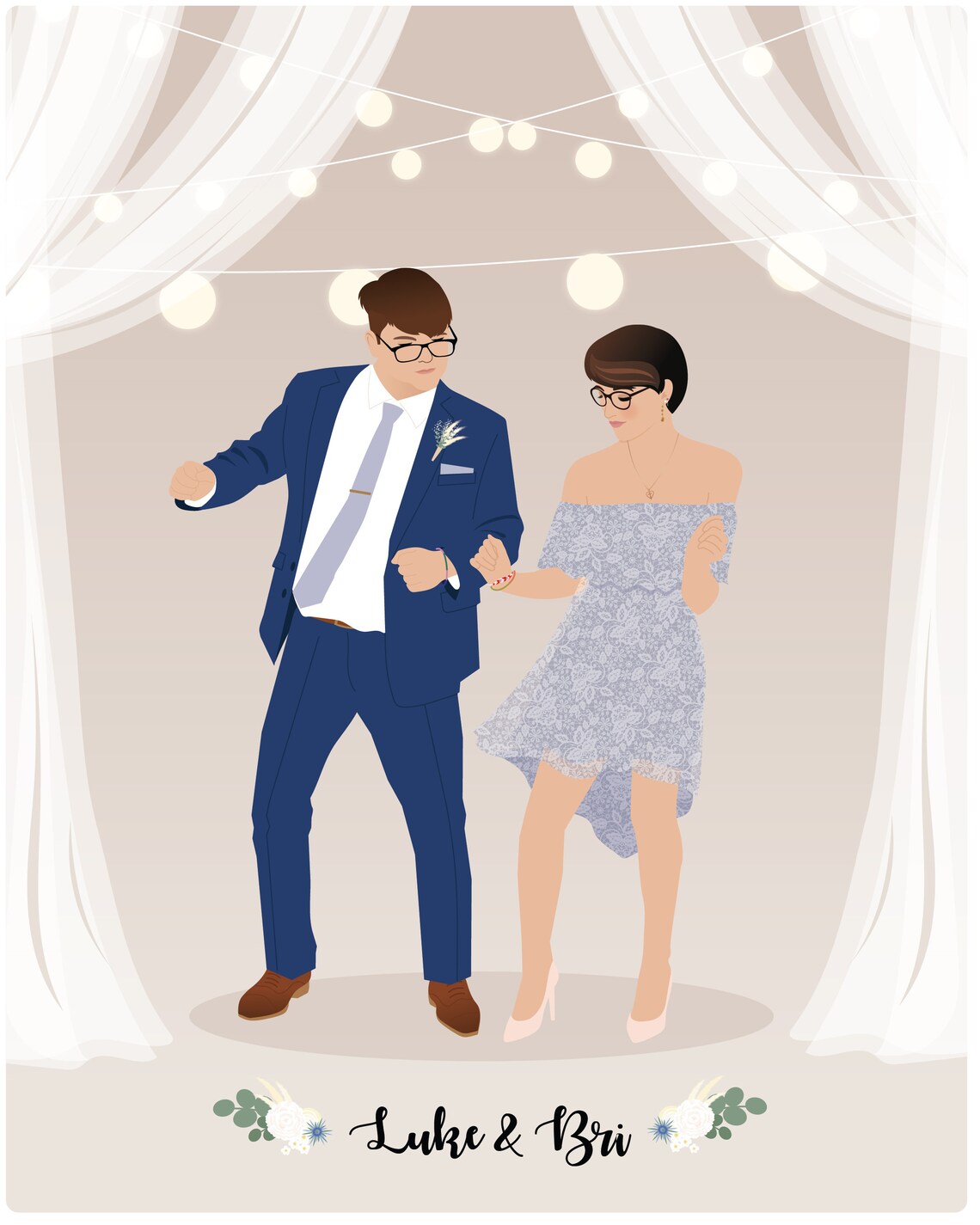 Wedding First Dance Anniversary Portrait - Image 5
