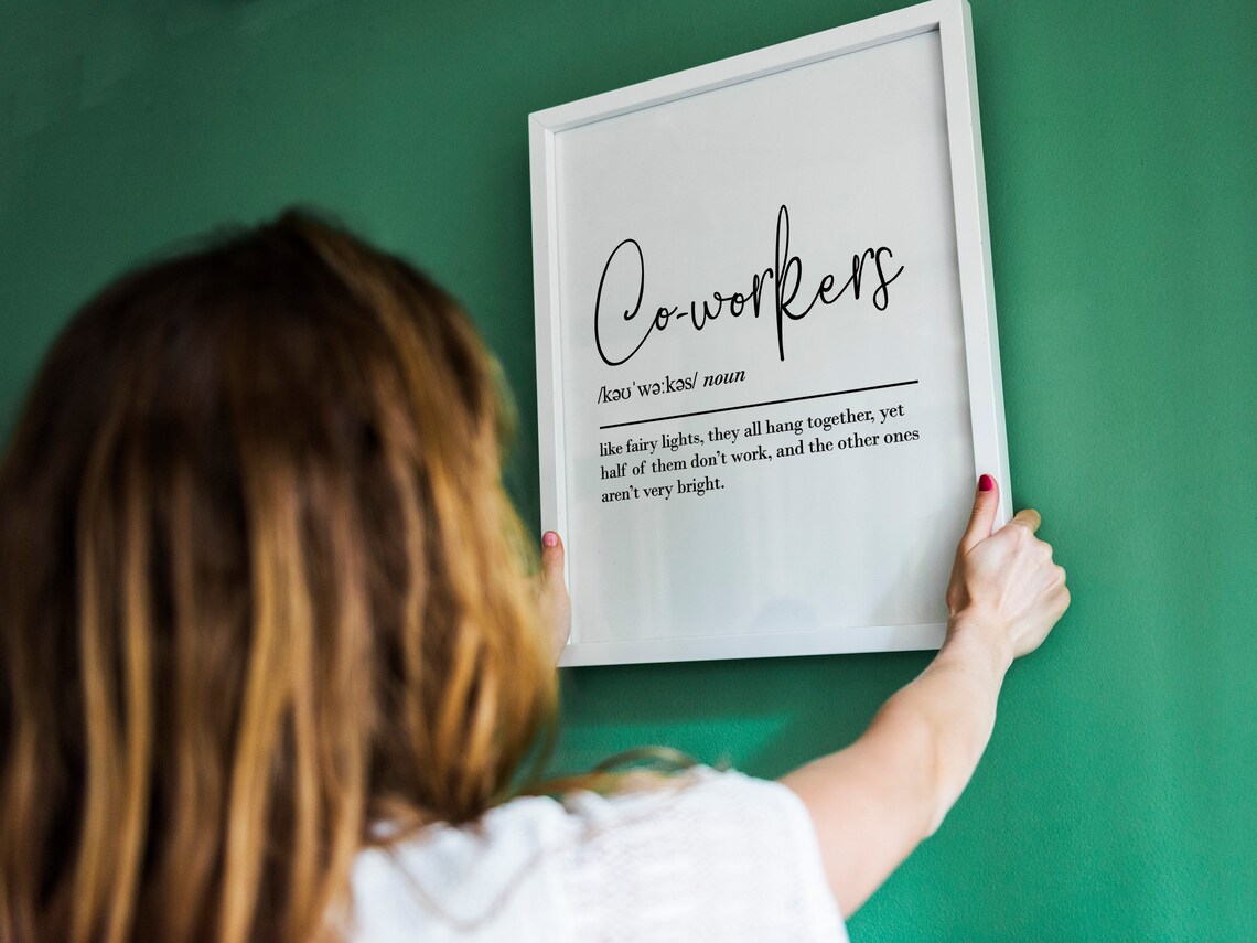 Coworkers Definition Art Print, Farewell Gift - Image 2