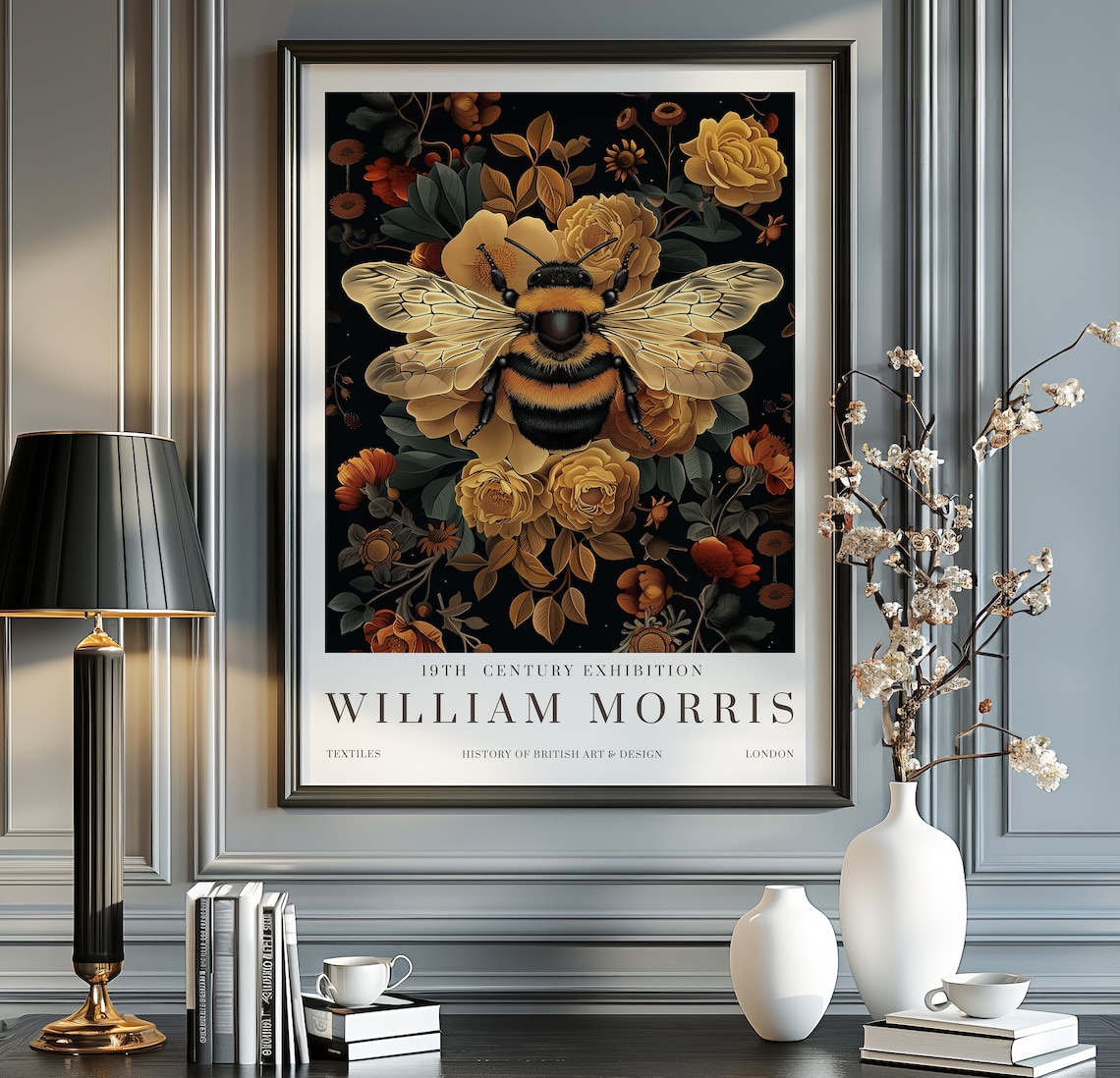 William Morris Bumble Bee - Vintage Print