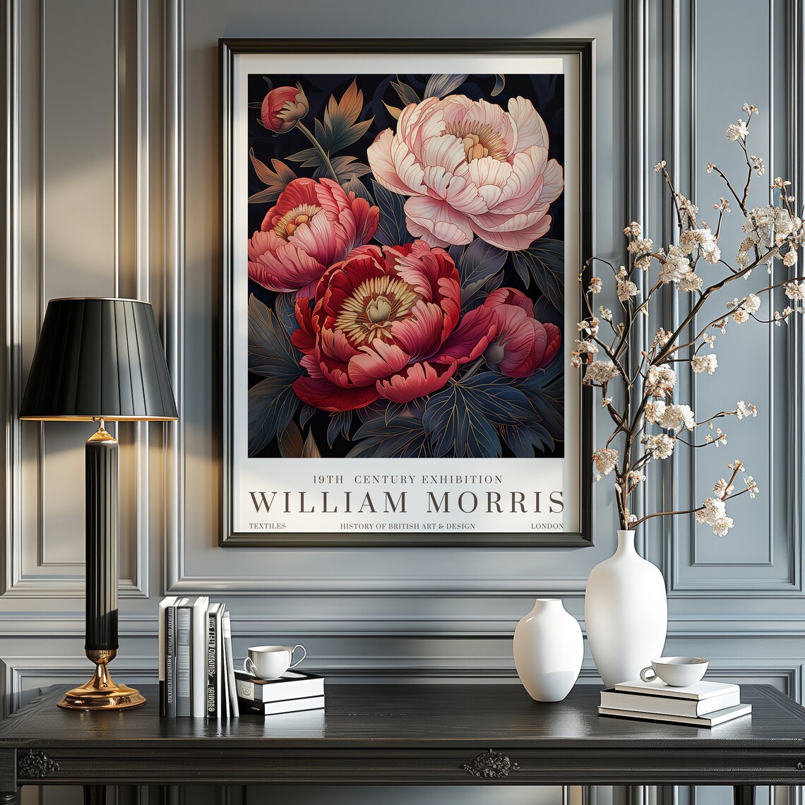 William Morris Print, Vintage Floral Poster
