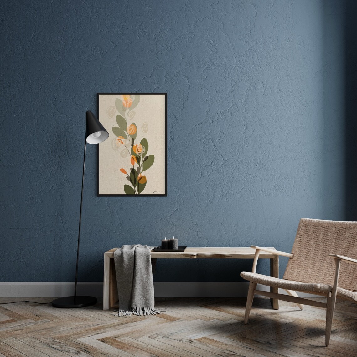 Blooms Botanical Wall Art, Floral Art Print - Image 3