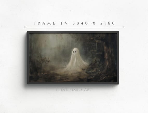 Cute Ghost Halloween Art For Frame Tv Halloween Decor Halloween Art For Frame Tv Art Instant
