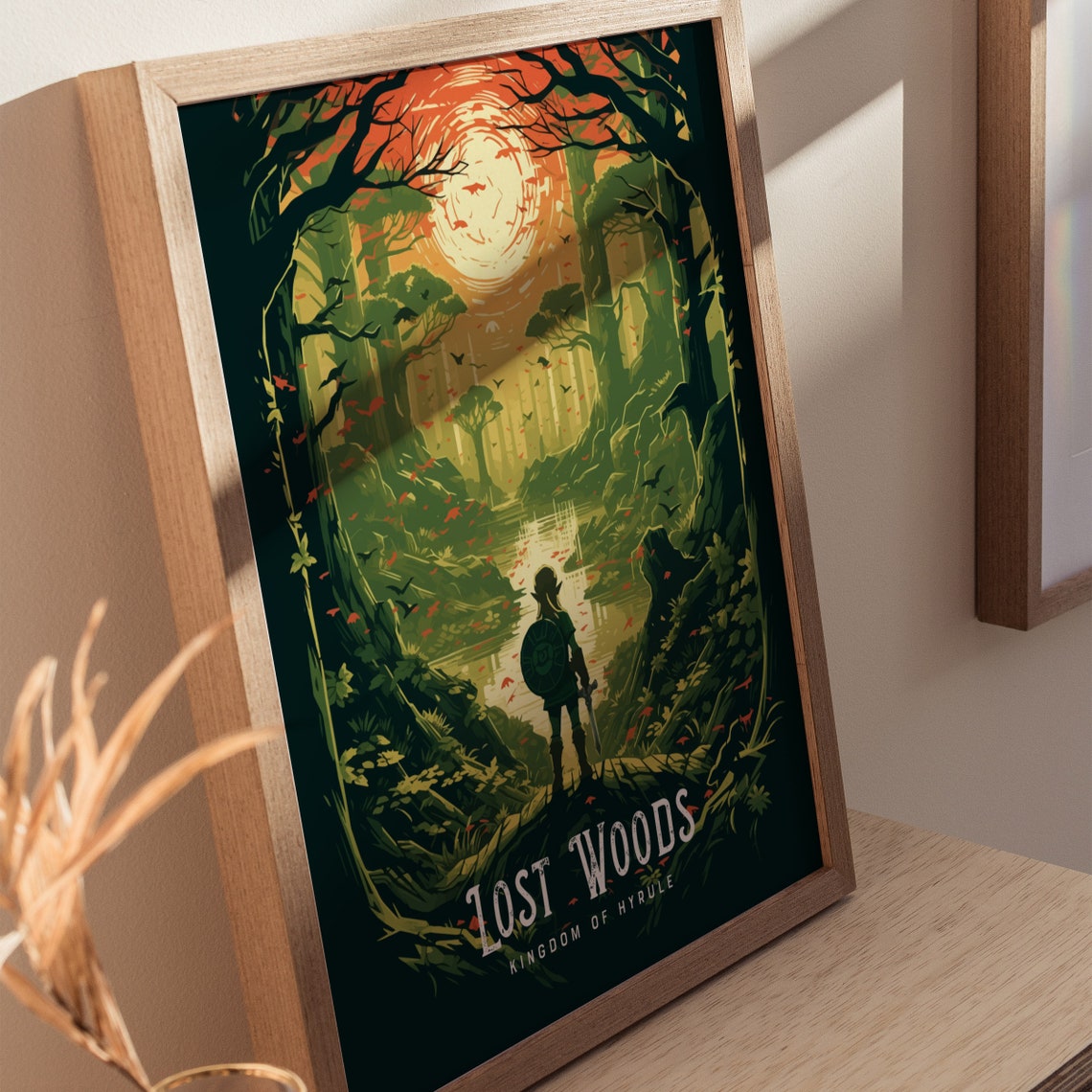 Lost Woods Kingdom of Hyrule Link Fantasy Forest Gaming Poster - Image 2