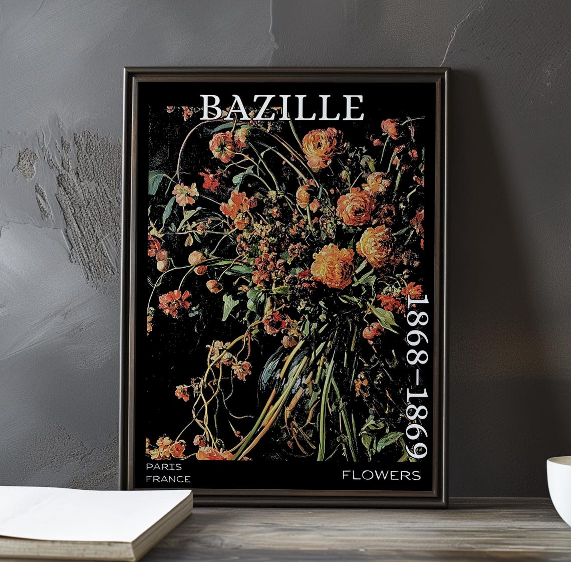 Bazille Flowers 1868-1869 Wild Orange Blossom Study Art Poster