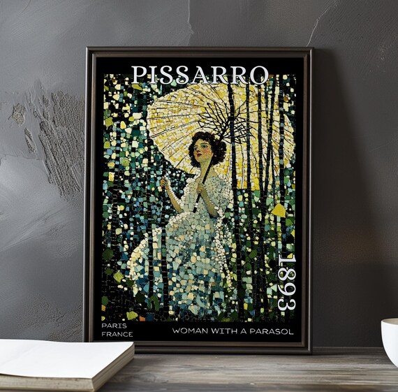 Woman With A Parasol 1893 Camille Pissarro Print Poster Impressionism Post Impressionist Figure 19th Century Outdoor Moment Art Decor