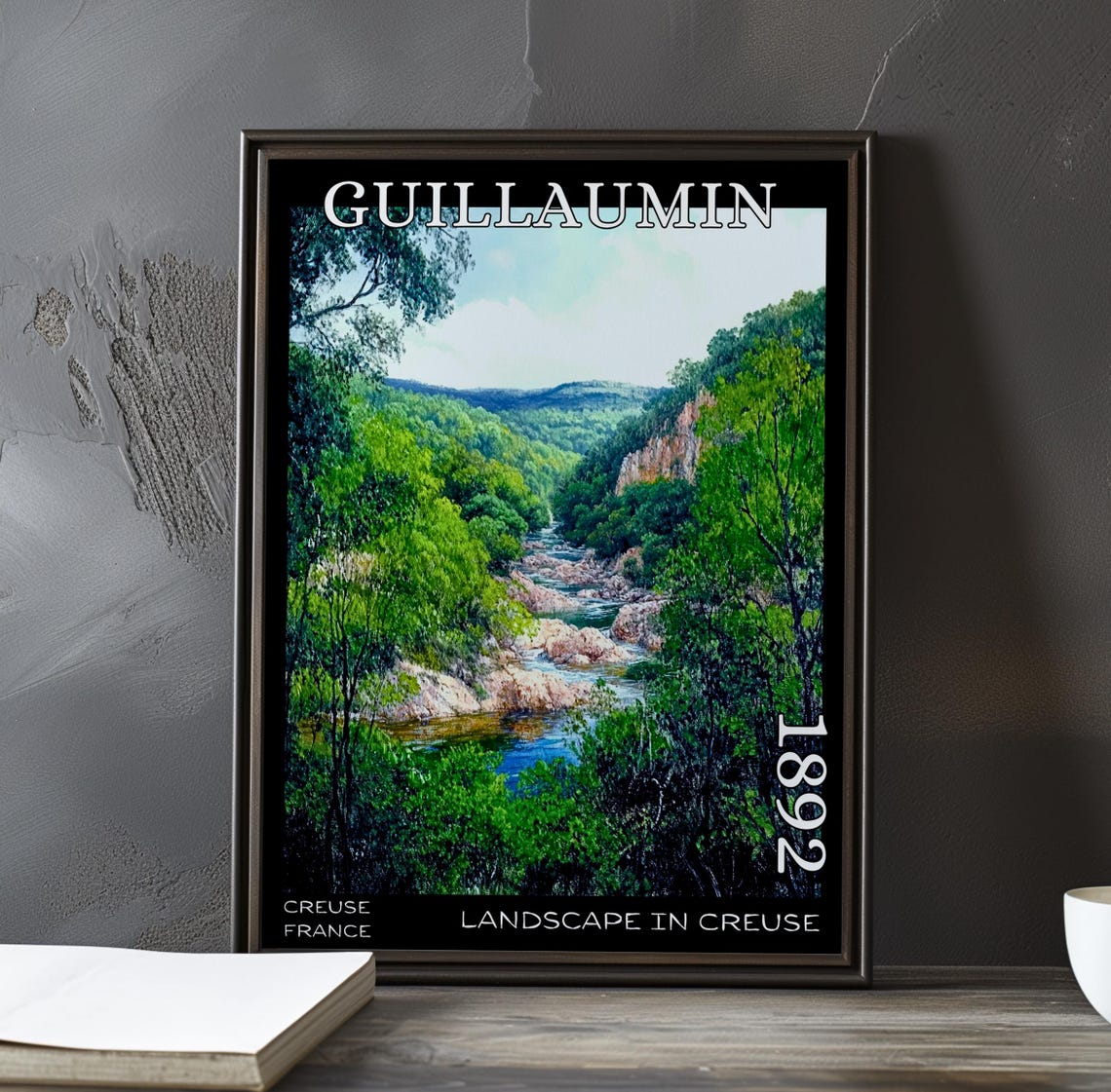 Guillaumin Creuse River Rapids In The Gorge 1892 Impressionist Poster