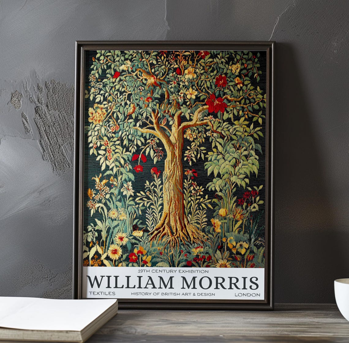 William Morris Tree of Life Flowering Tree Tapestry Art Poster