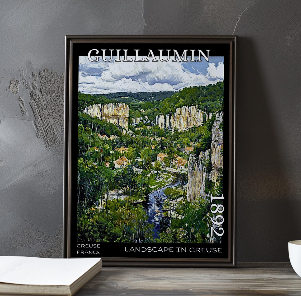Guillaumin Aerial View Of The Creuse Gorge 1892 Impressionist Poster