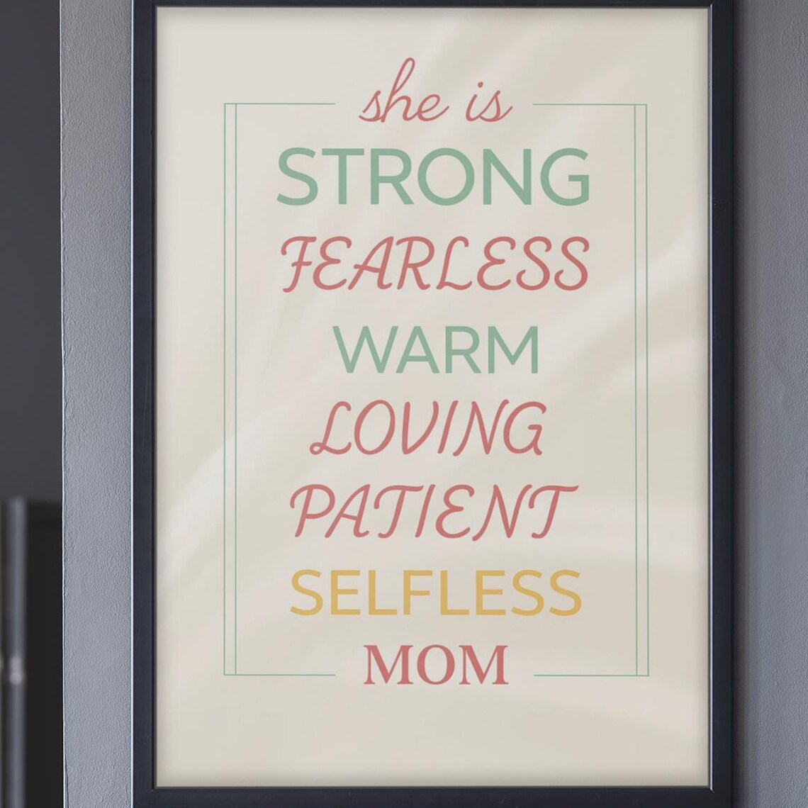 Mother's Day Inspirational Mom Quote, Gift for Mom