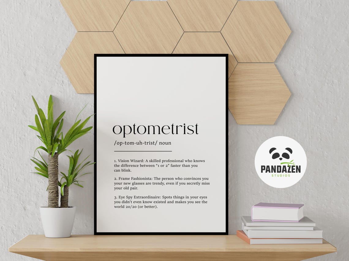 Optometrist Definition Vision Wizard Funny Eye Doctor Gift Poster - Image 6