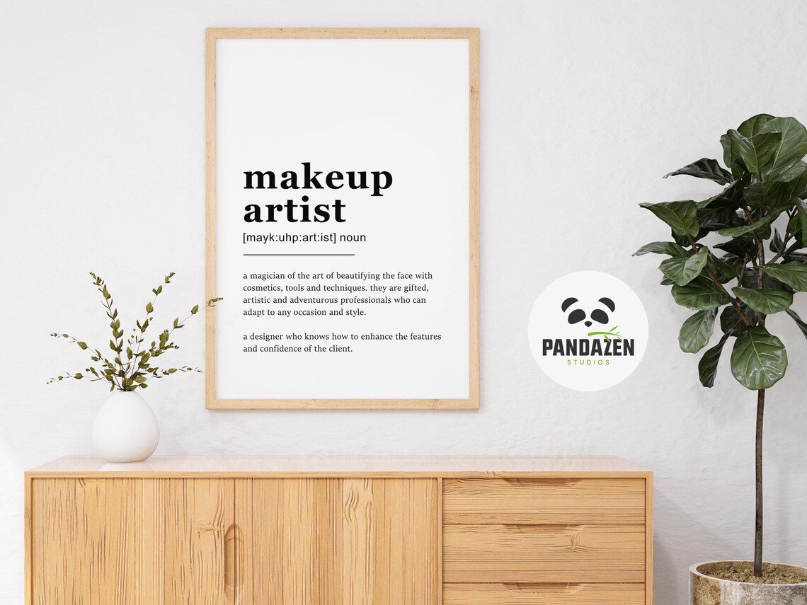 Makeup Artist Definition Elegant Typography Poster Gift for Beauty Professionals - Image 4