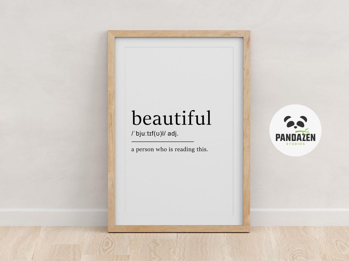 Beautiful Definition Person Reading This Affirmation Art Poster - Image 8