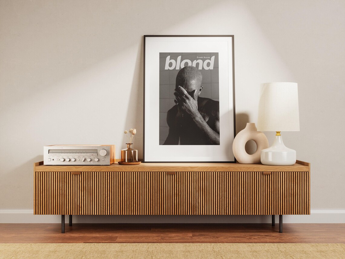 Frank Ocean Blond Custom Poster, Black and White Cover Print - Image 2