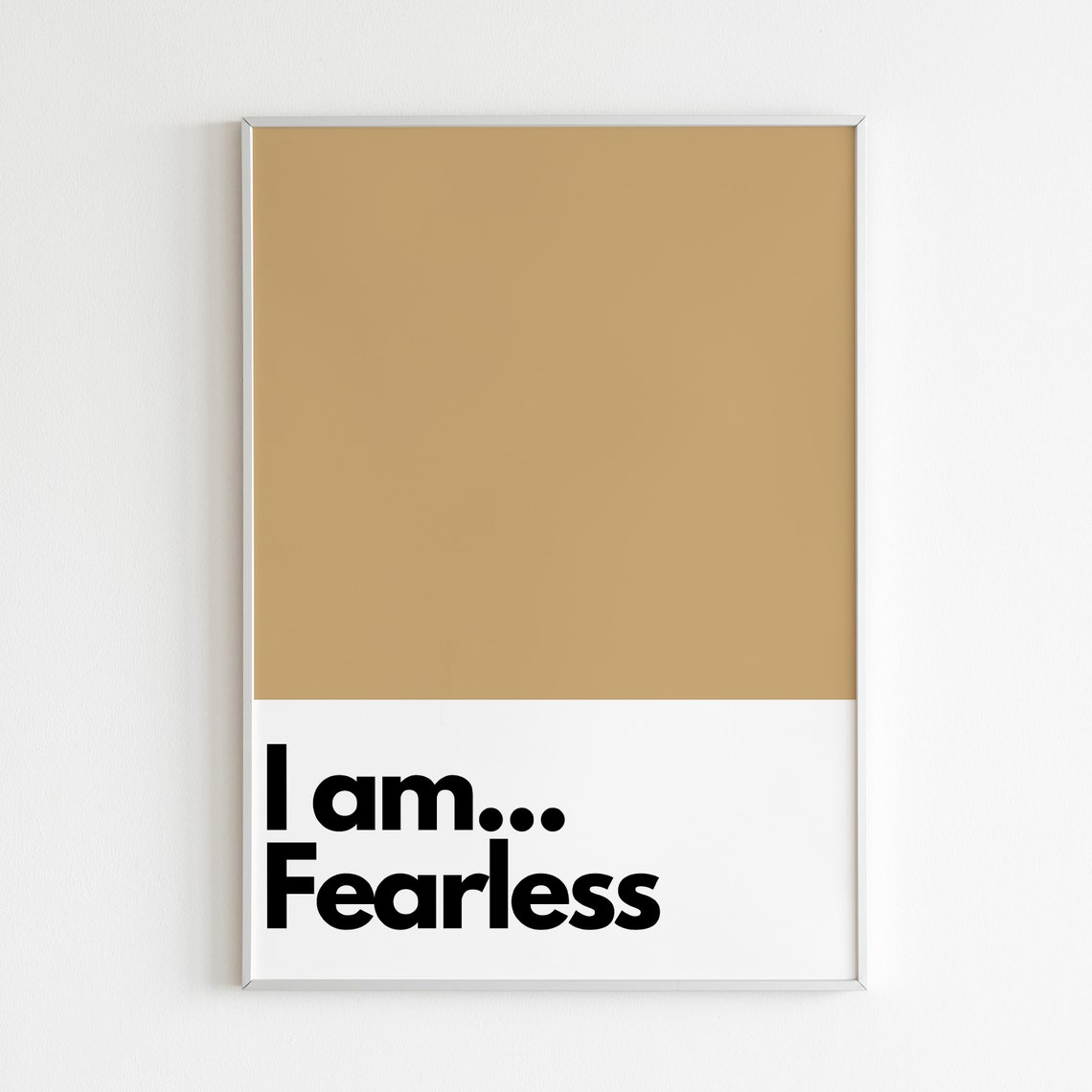 I Am Fearless Art Print, Kids Nursery Decor