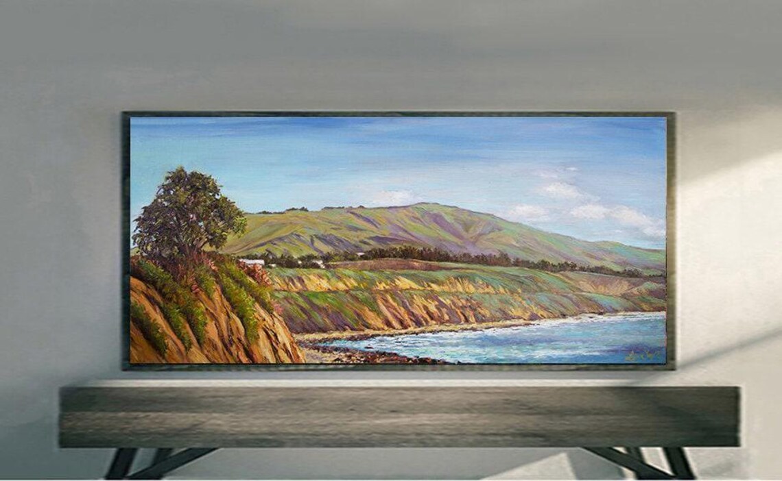 Carpinteria Bluffs Coastal Ocean Wall Art Print