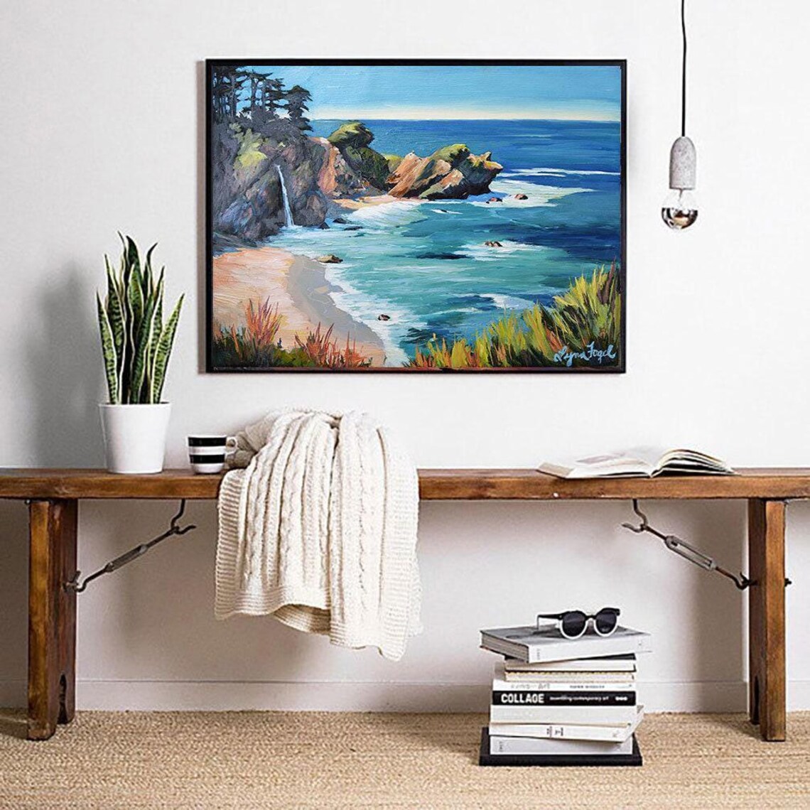 Big Sur McWay Falls, Julia Pfeiffer Burns Art Print - Image 3