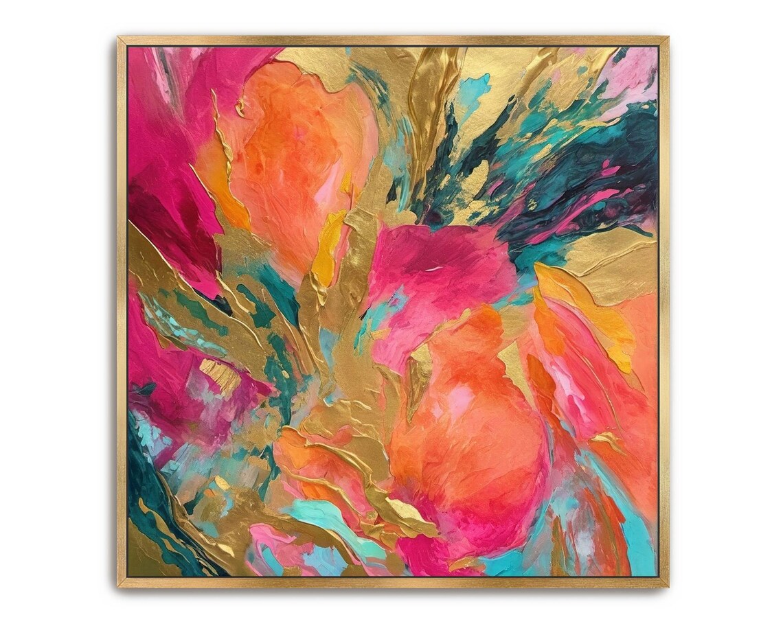 Afterglow Abstract Acrylic Art Print, Modern Wall Decor
