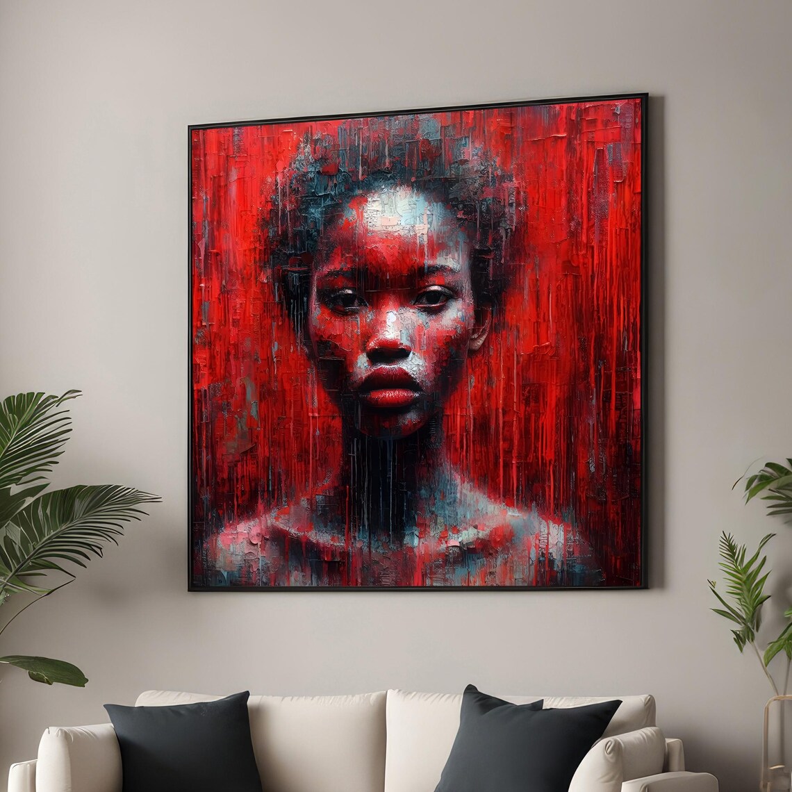 Abstract Portrait, Contemporary Modern Wall Decor