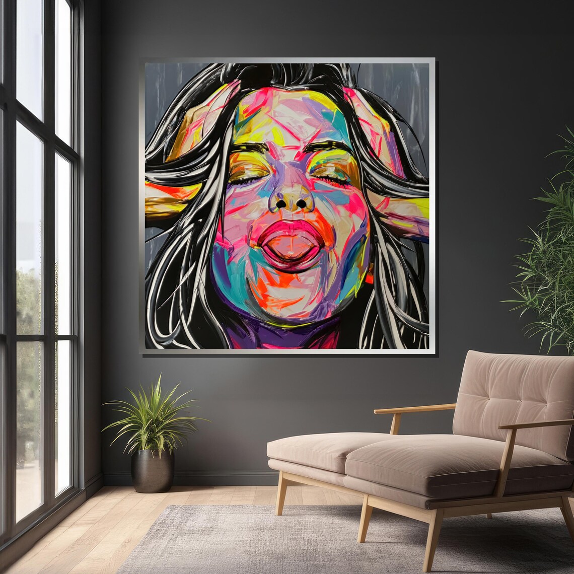Vibrant Pop Art Woman, Contemporary Art Print - Image 4