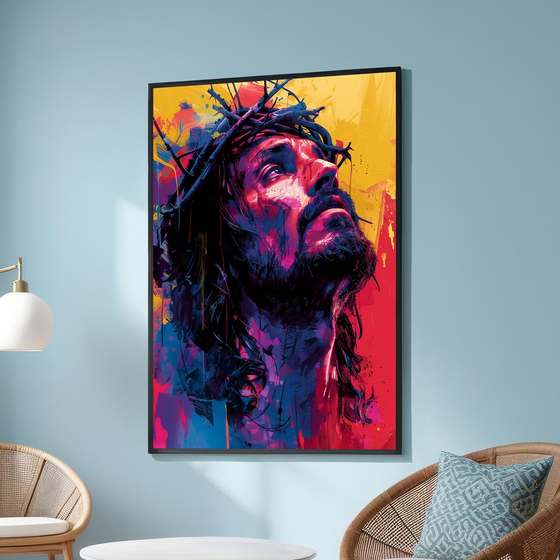 Modern Jesus Christ Expressionist Religious Art