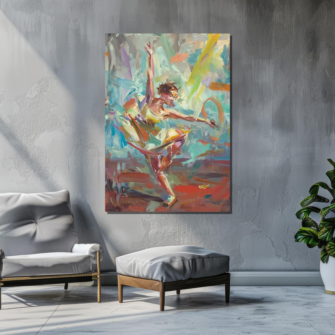 Abstract Dancer, Dynamic Expressive Wall Art Print - Image 5