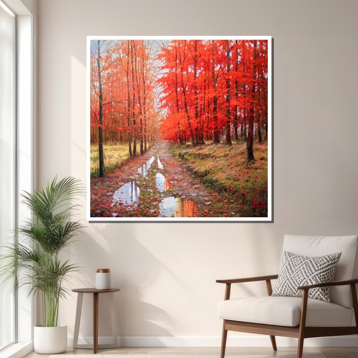 Autumn Forest Path, Peaceful Nature Landscape - Image 3