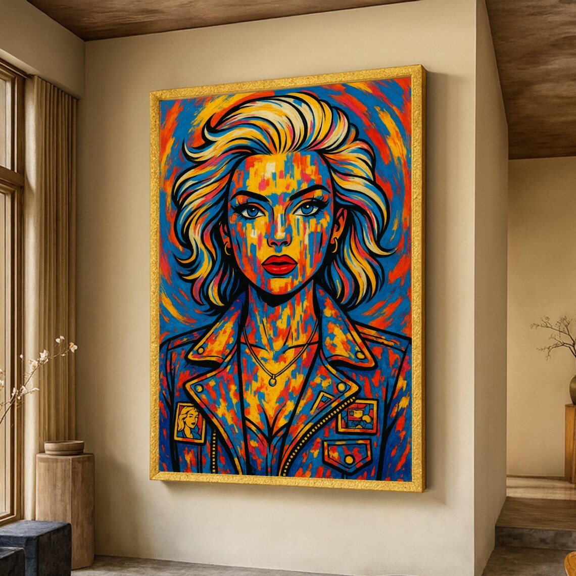 Bold Abstract Portrait, Pop Art Woman Poster