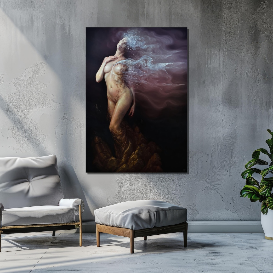 Surreal Nude Art, Ethereal Female Figure Nature - Image 2