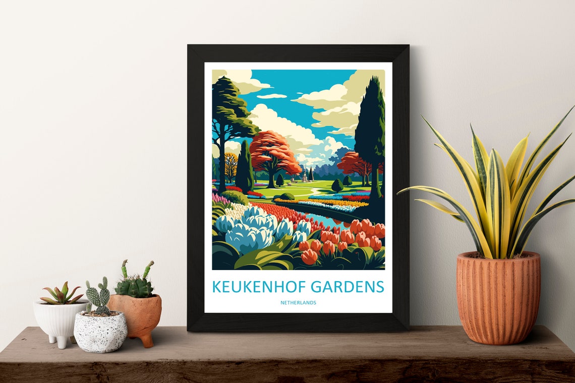 Keukenhof Gardens Netherlands Spring Tulip Fields Bloom Poster - Image 3