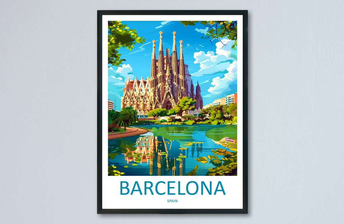 Barcelona Gift For Art Lovers Travel Poster