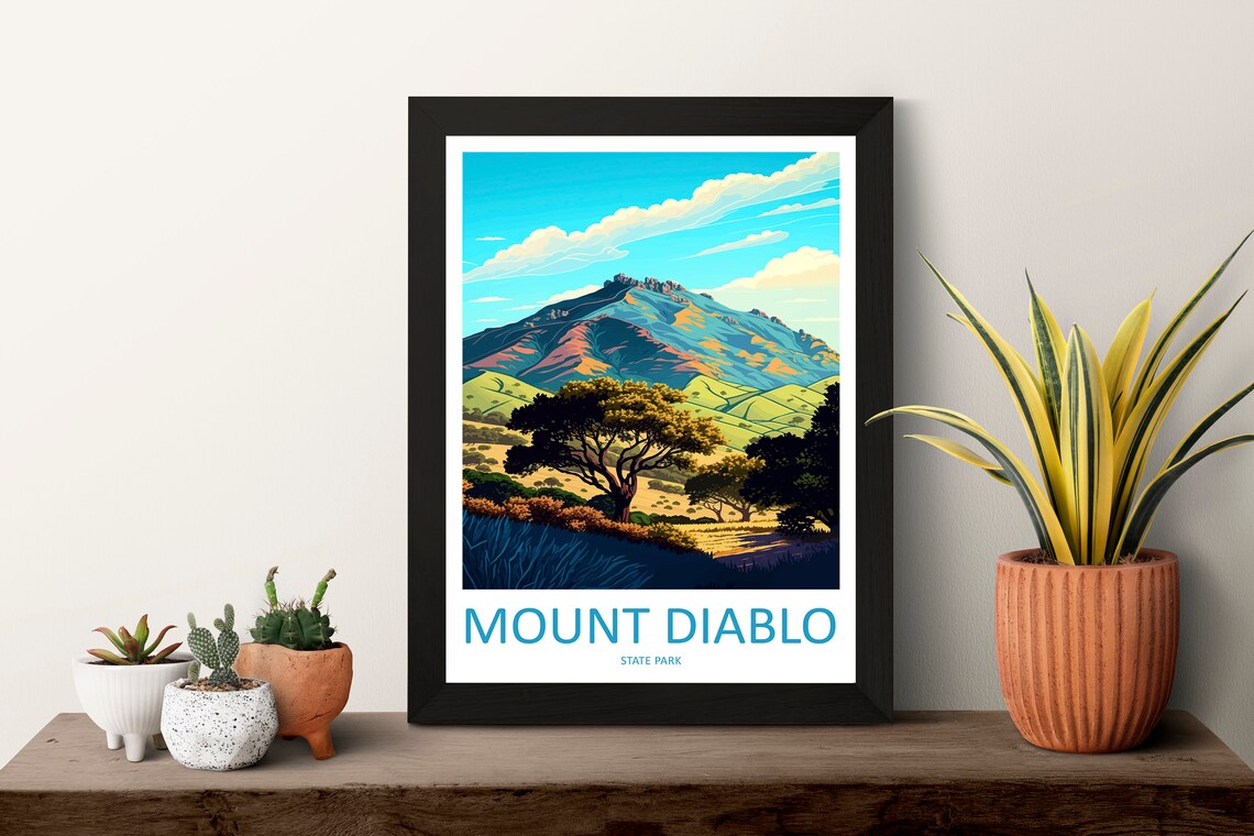 Mount Diablo State Park Travel Poster, California - Image 3