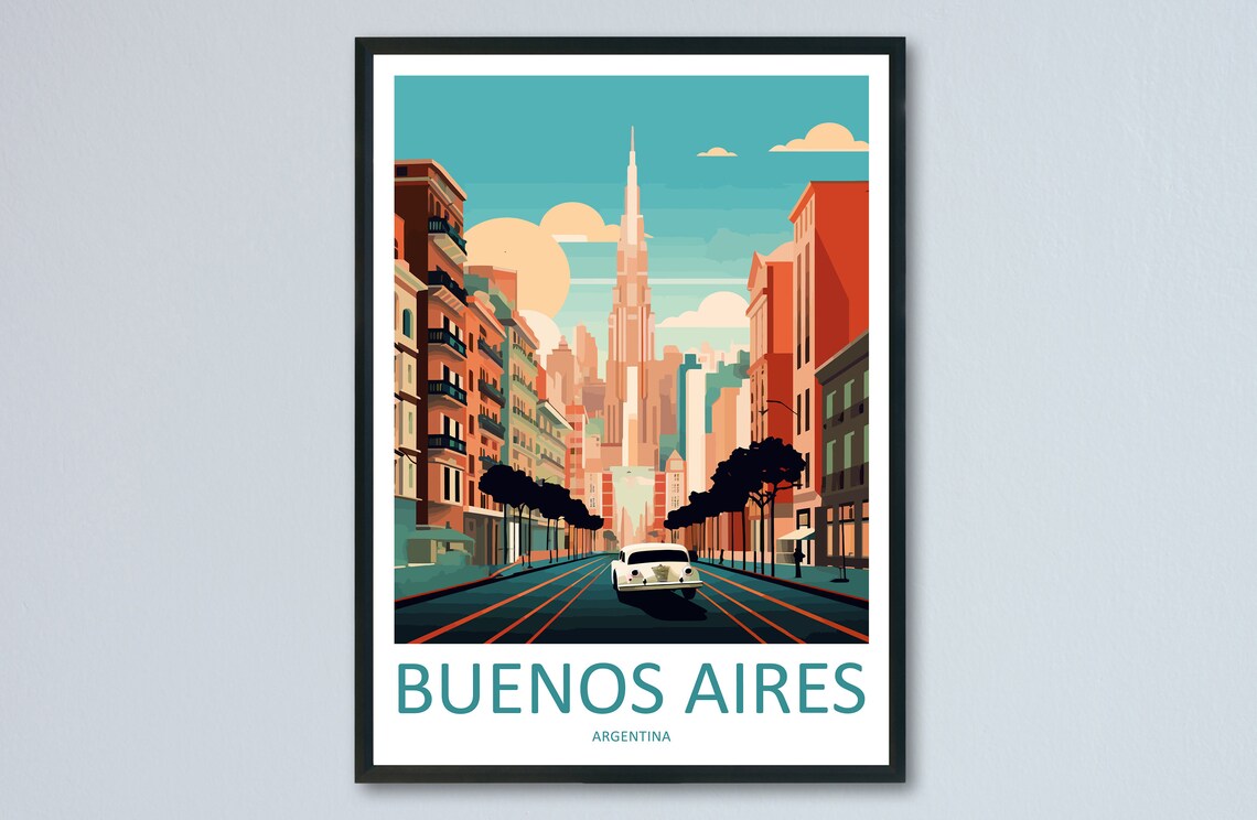 Buenos Aires Travel Print Gift Travel Poster