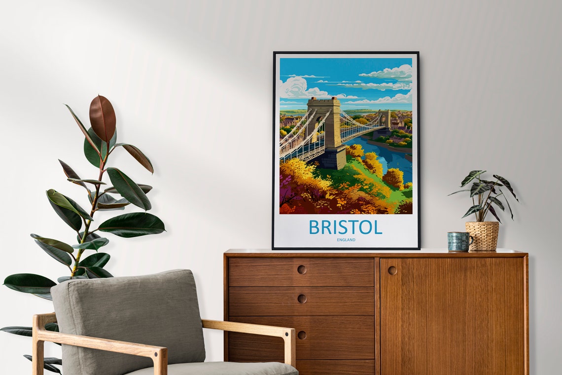Bristol Bridge City Travel Poster - Image 2
