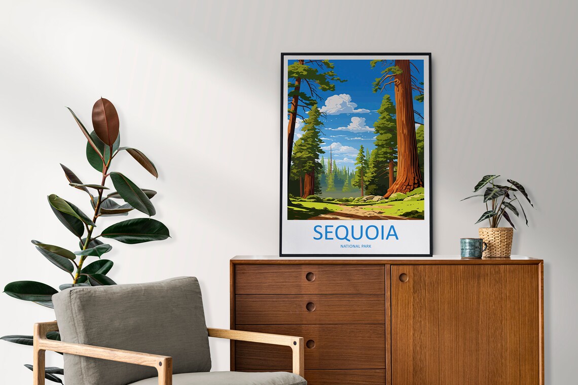 Sequoia National Park Travel Poster, California - Image 2