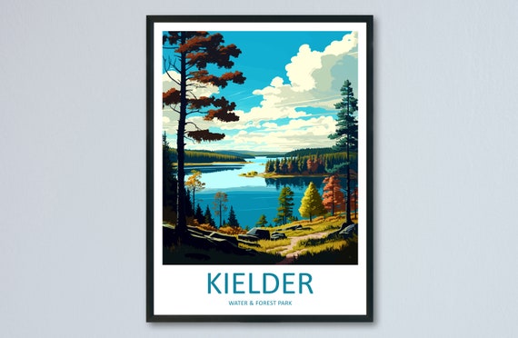 Kielder Water Forest Park Travel Poster, England