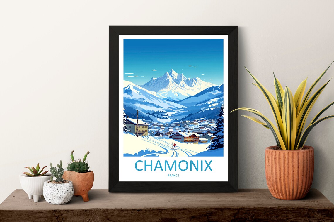 Chamonix Home Decor Gift Art Print - Image 3