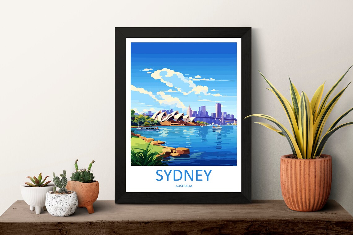 Sydney Opera House Travel Poster, Australia - Image 3