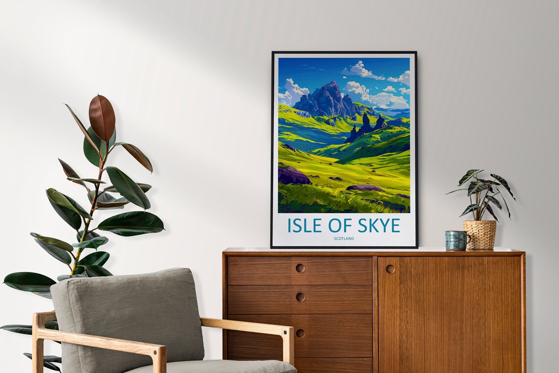 Isle Of Skye The Storr Travel Poster, Scotland - Image 2