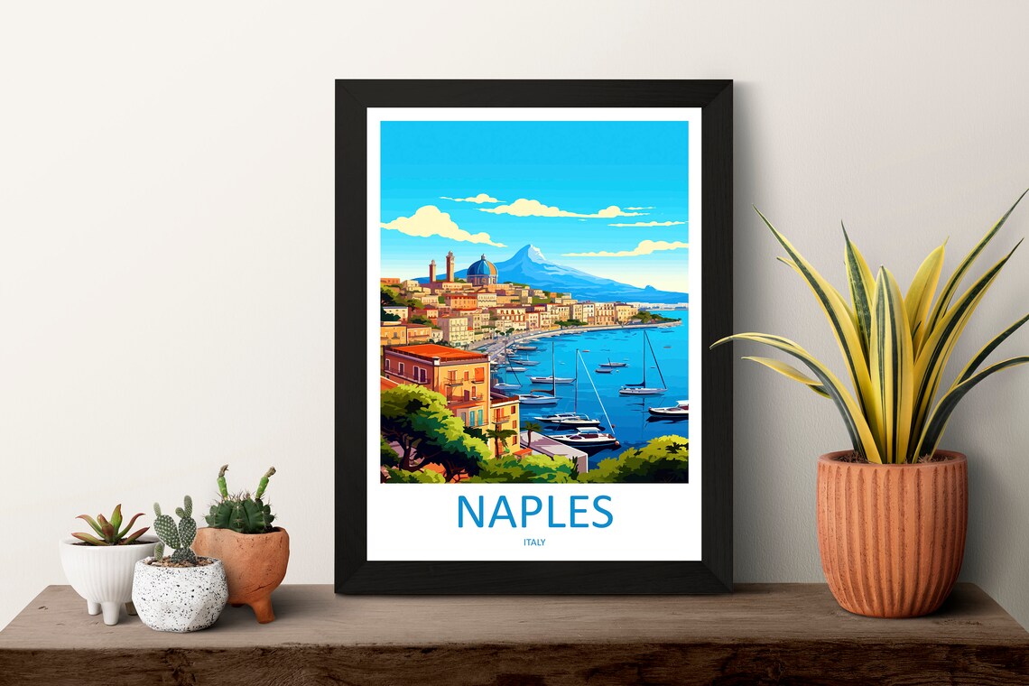 Naples Travel Poster, Italy Wall Art Print - Image 3