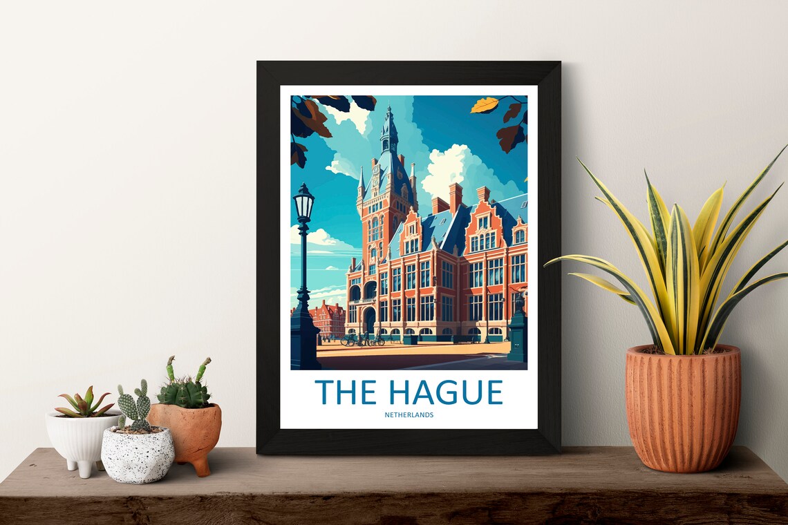 The Hague Travel Poster, Place Name Wall Decor - Image 3