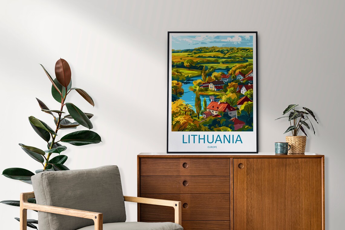 Lithuania Travel Poster, Europe Wall Art Print - Image 2